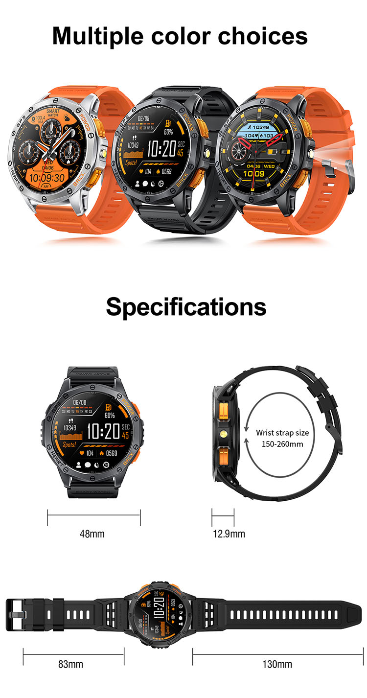 K67 Smart Watch, K67 Smartwatches, K67 Watch with Flashlight, K67 Watch with Light, K67 Waterproof Watch, GPS Smart Watch, Smartwatch with Light, Smart Watch with Light, Watch with LED Light, AMOLED Smart Watch, Smart Watch with LED Flashlight